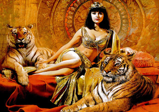 Cleopatra with Tigers