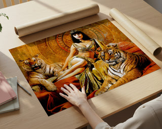 Cleopatra with Tigers