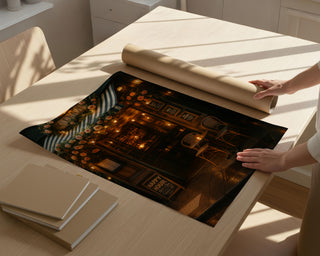 Paris Café in the Evening