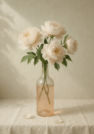 Peonies In a Bottle
