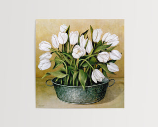 Steel White Tulips