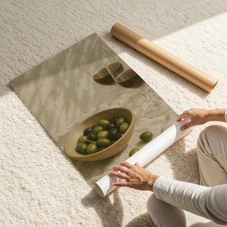 Still Life with Olives and Wine