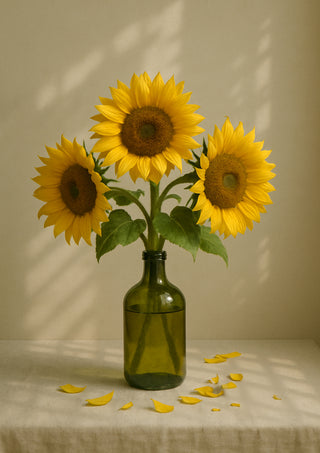 Sunflowers In a Bottle
