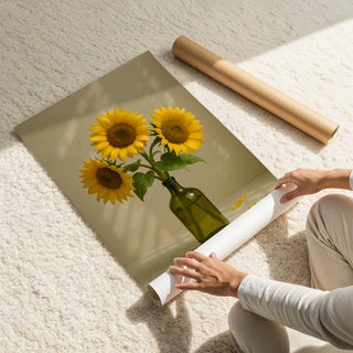 Sunflowers In a Bottle