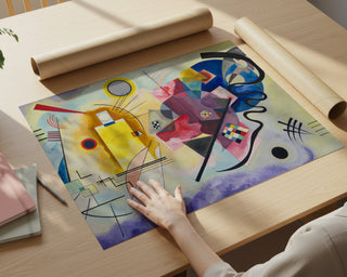 Yello Red Blue by Kandinsky